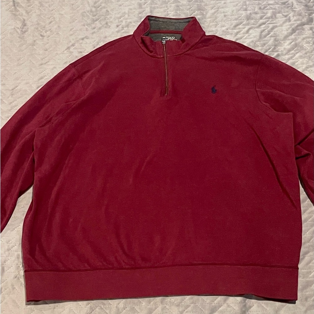 Polo Ralph Lauren l/s performance 1/4 zip sweater mens XXL EUC